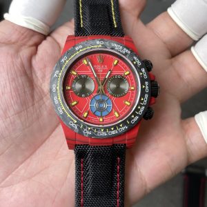 Rolex DiW Daytona IRON MAN CarboQuartz Red Dial Super Clone Sonic Factory 40mm