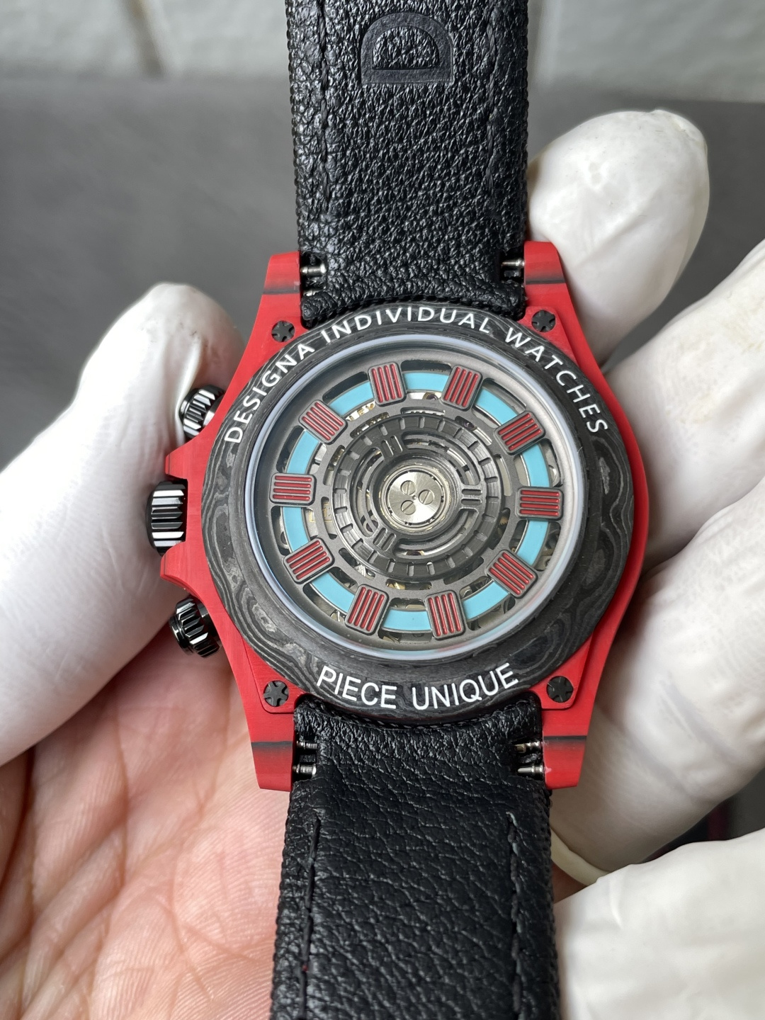 Rolex DiW Daytona IRON MAN CarboQuartz Red Dial Super Clone Sonic Factory 40mm - Image 8