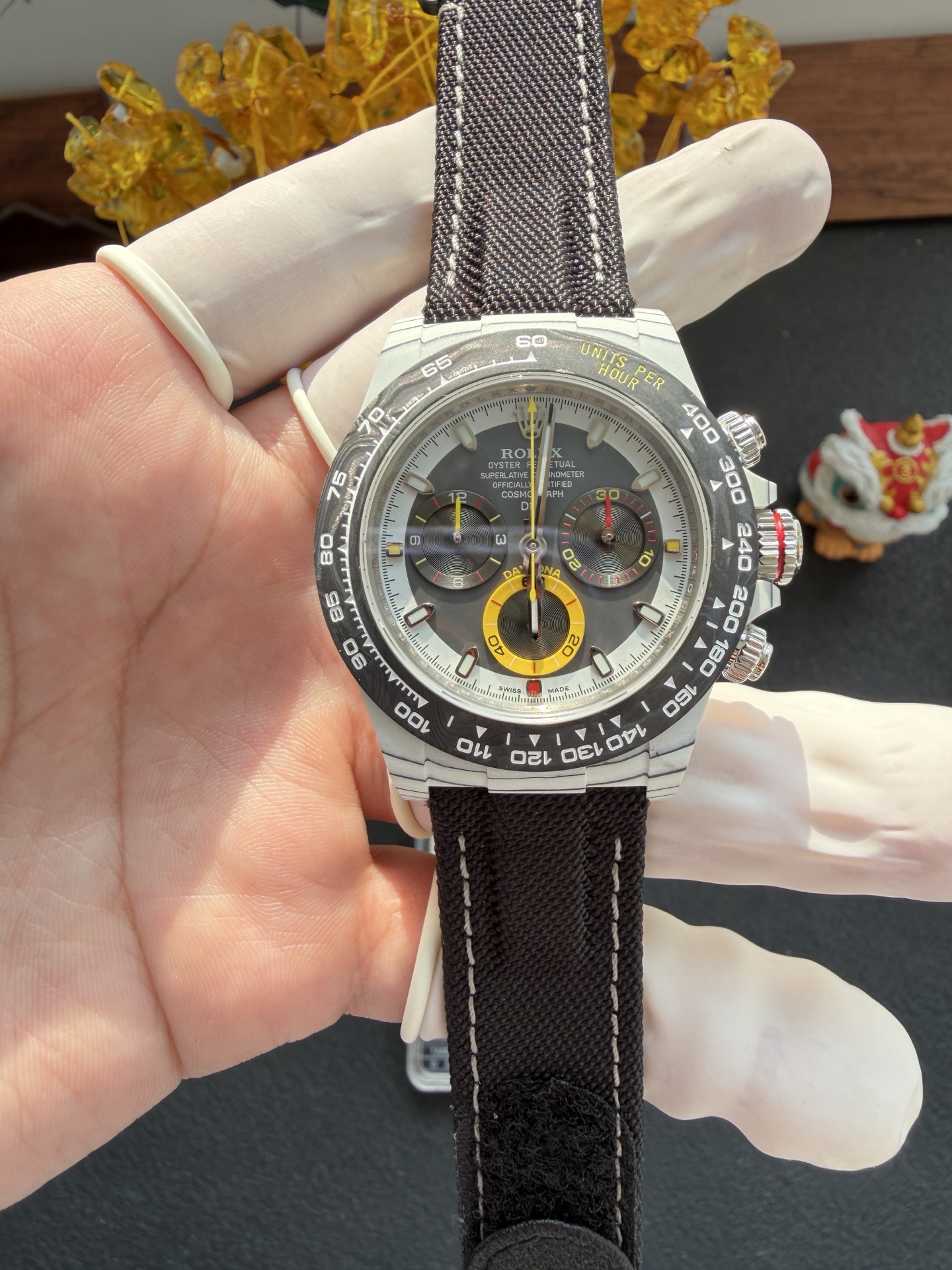 Rolex Daytona DiW Quantum Racer CarboQuartz Nylon Strap 1:1 Best Clone 40mm