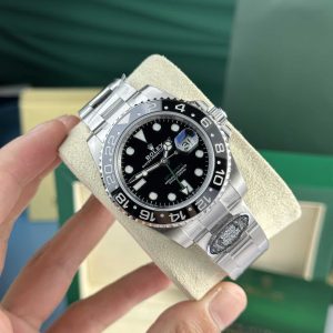 Đồng Hồ Rolex GMT-Master II 116710LN Mặt Đen Dây Oyster Rep 1:1 Clean Factory 40mm