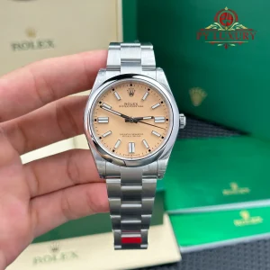 Đồng Hồ Rolex Oyster Perpetual 134300-0007 Mặt Số Màu Be Dây Oyster Replica 1:1 VSF 41mm
