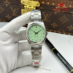 Đồng Hồ Rolex Oyster Perpetual 134300-0006 Mặt Xanh Pistachio Replica 1:1 VSF 41mm