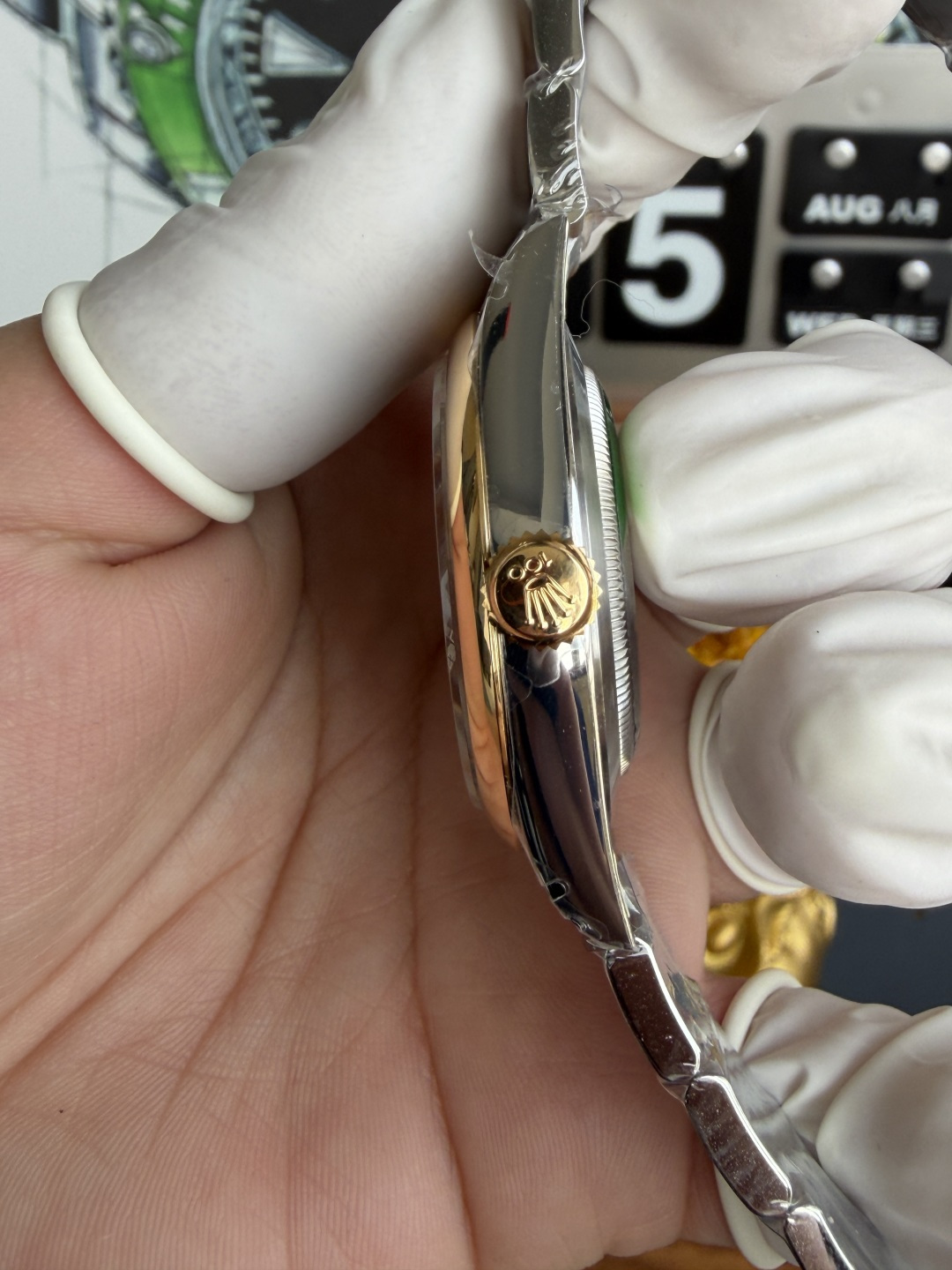 Rolex Oyster Perpetual 134303 Steel & Yellow Gold Slate Dial 1:1 Best Replica 41mm - Image 9