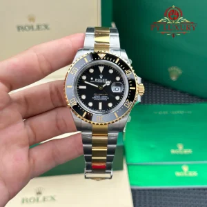 Đồng Hồ Rolex Sea-Dweller 126603-0001 Demi Vàng Mặt Đen Replica 1:1 VSF 43mm