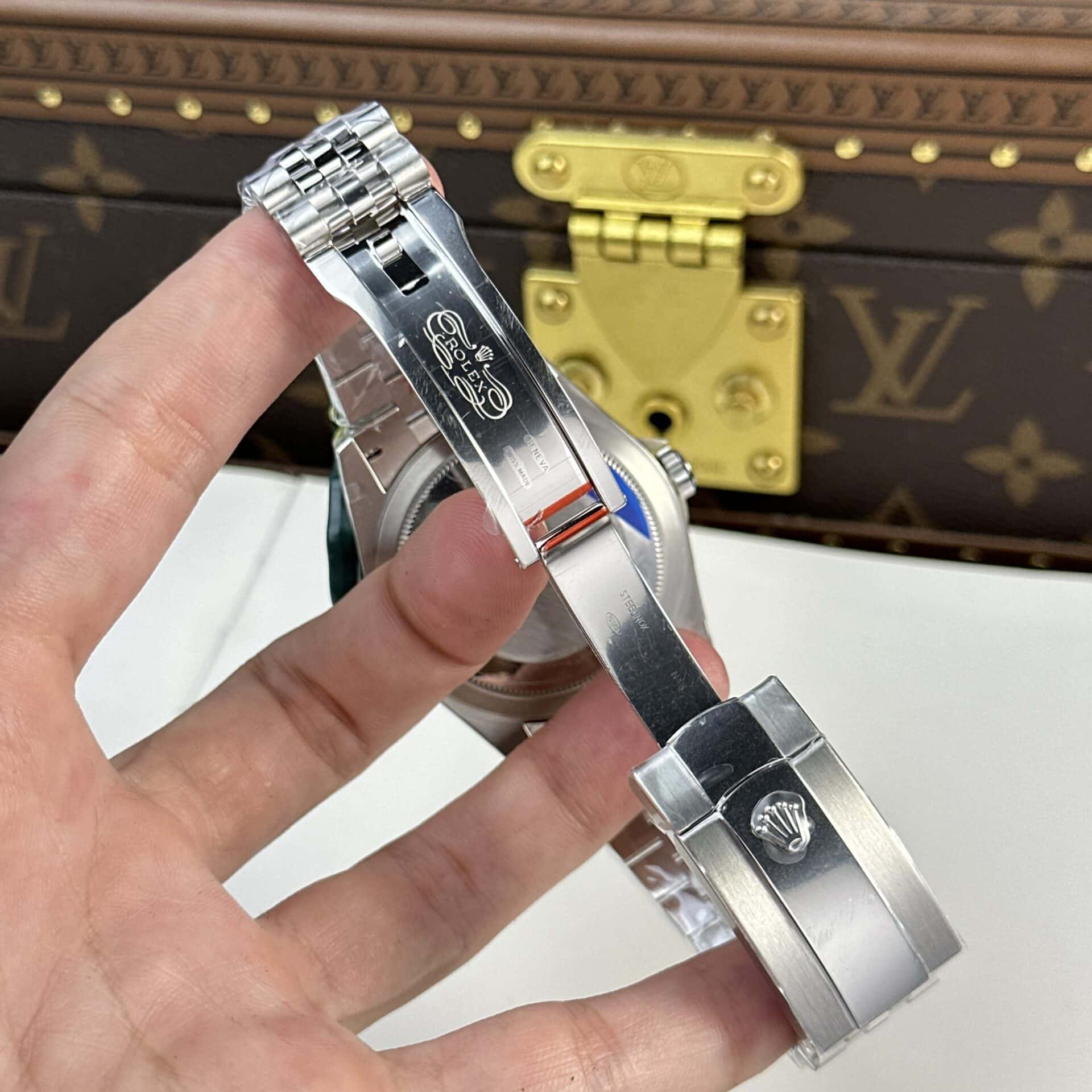 Đồng Hồ Rolex Sky-Dweller 326934 Mặt Đen Dây Jubilee Rep 1:1 ZF 42mm - Image 8