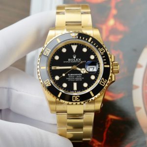 Đồng Hồ Rolex Submariner Date 126618LN-0002 Vàng Gold Mặt Đen Replica 1:1 VSF 41mm