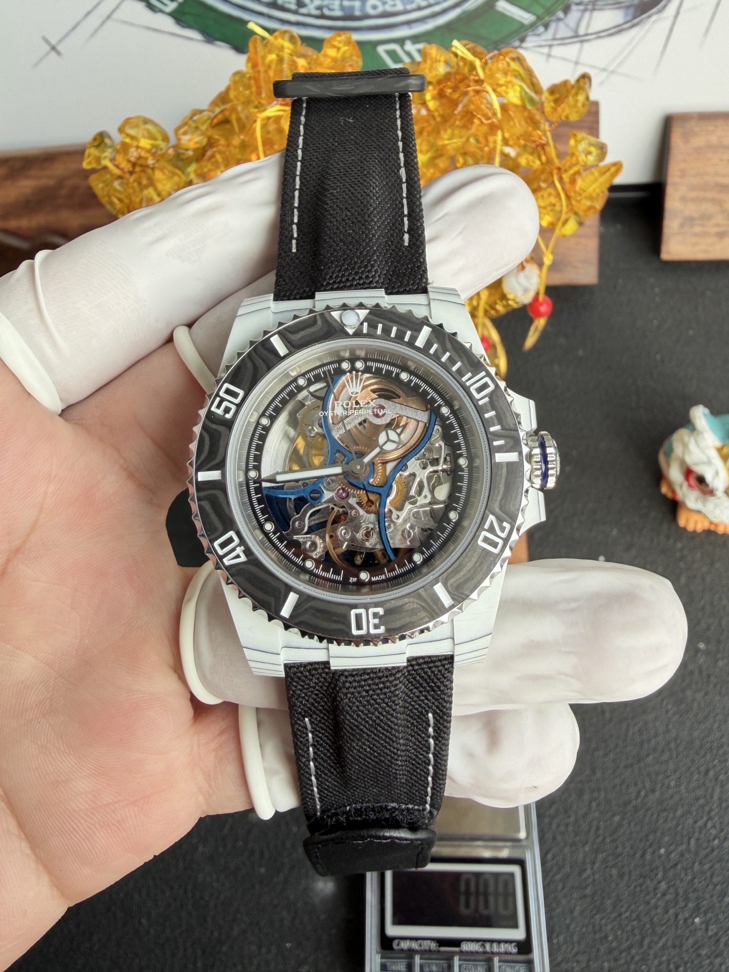 Rolex Submariner Carbon Quartz “Summer” Vision of Miami Skeletonized Movement Zif Remould 1:1 Best Replica 41mm