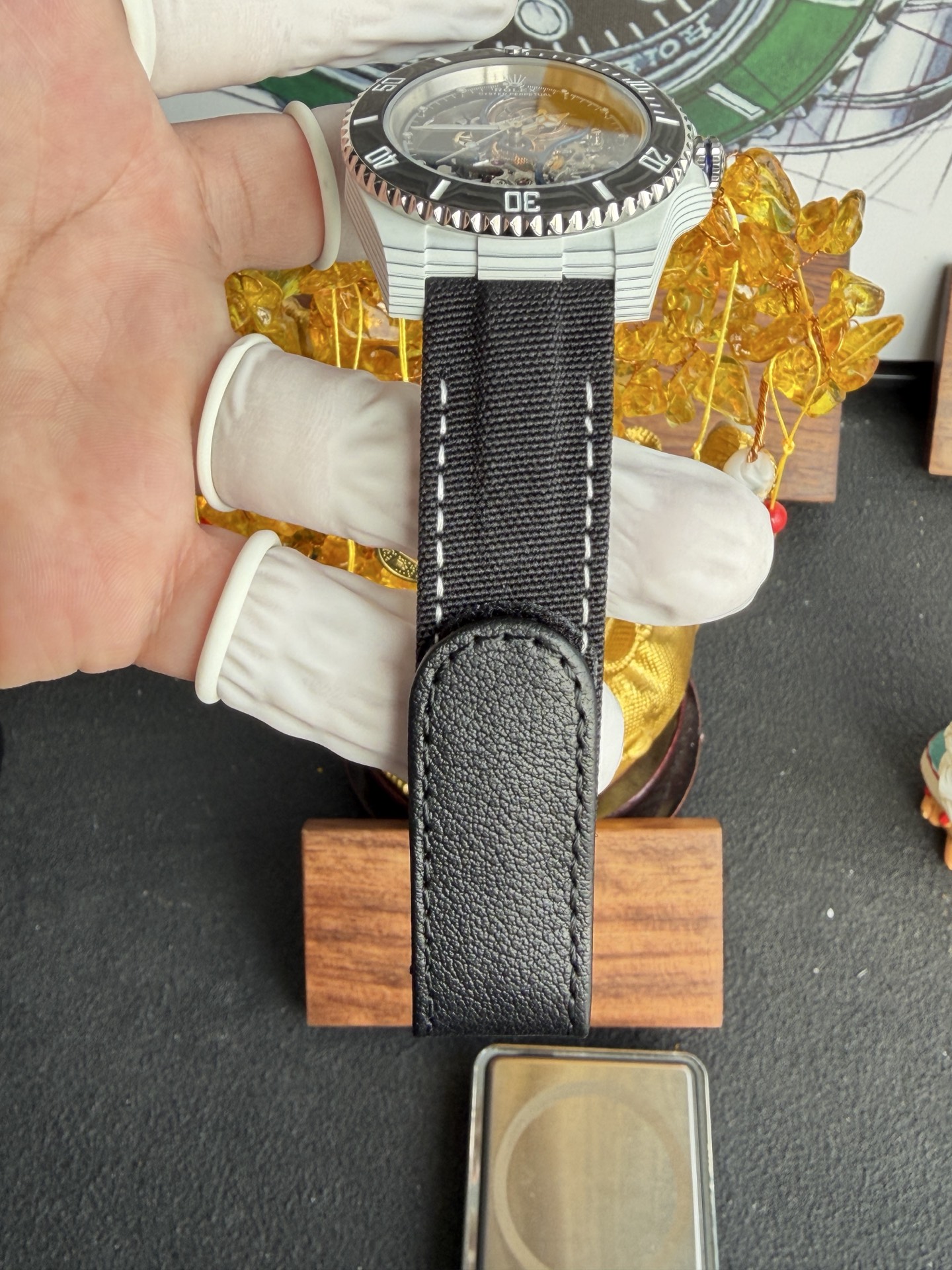 Rolex Submariner Carbon Quartz “Summer” Vision of Miami Skeletonized Movement Zif Remould 1:1 Best Replica 41mm - Image 11