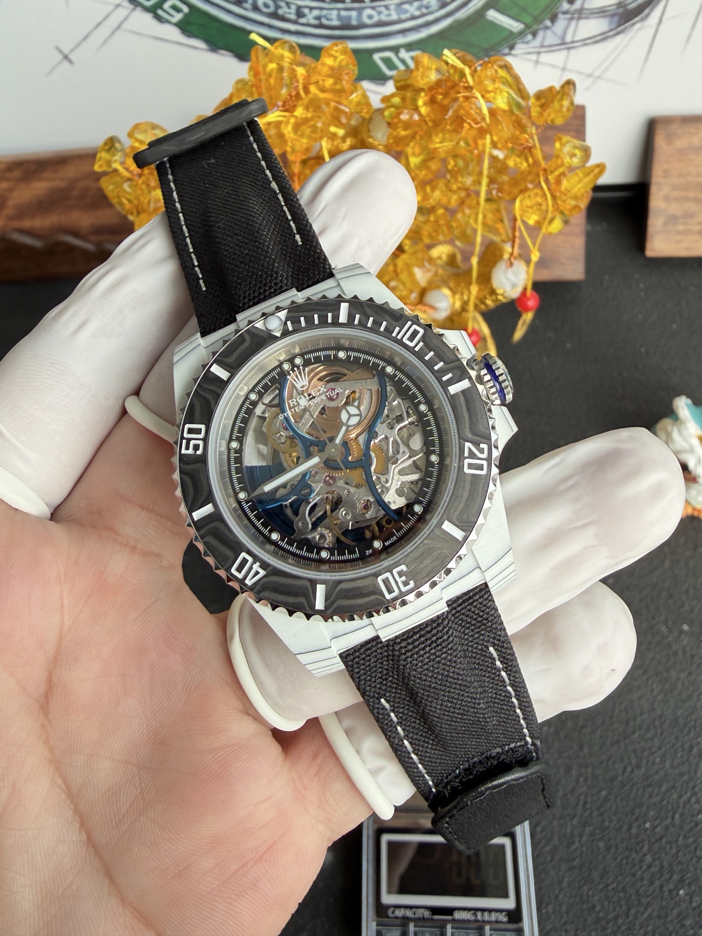 Rolex Submariner Carbon Quartz “Summer” Vision of Miami Skeletonized Movement Zif Remould 1:1 Best Replica 41mm - Image 2