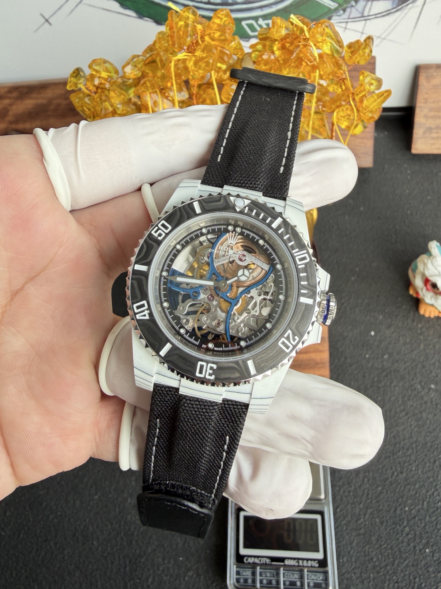 Rolex Submariner Carbon Quartz “Summer” Vision of Miami Skeletonized Movement Zif Remould 1:1 Best Replica 41mm - Image 3