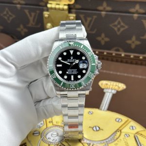 Đồng Hồ Rolex Submariner Starbuck 126610LV Mặt Đen Viền Gốm Xanh Rep 1:1 Cao Nhất 41mm
