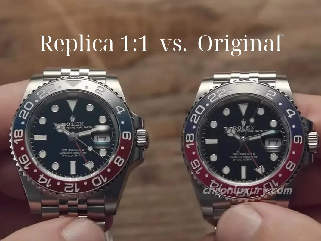 A high quality Rolex replica watch versus a genuine Rolex
