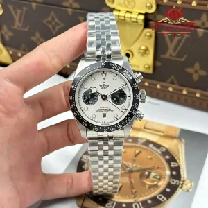 Đồng Hồ Tudor Black Bay Chrono 79360N Mặt Trắng Dây Jubilee Replica 1:1 TWF 41mm