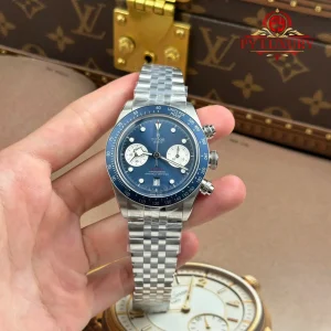 Đồng Hồ Tudor Black Bay Chrono M79360N-0002 Mặt Xanh Dương Dây Jubilee Replica ZF 41mm