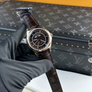 Đồng Hồ Vacheron Constantin Fiftysix Complete Calendar 4000E Mặt Nâu Dây Da Replica 40mm
