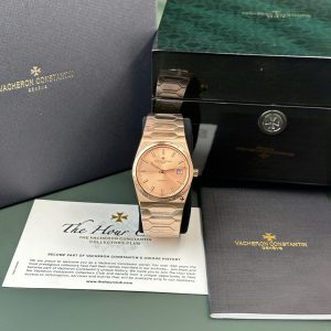 Đồng Hồ Vacheron Constantin Historiques 222 Vintage Vàng Hồng Mặt Số Hồng Rep 1:1 8+ Factory 37mm
