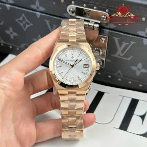 Vacheron Constantin Overseas 4500V Rose Gold Silver Dial 1:1 Best Replica 41mm