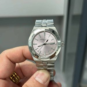 Đồng Hồ Nữ Vacheron Constantin Overseas 4600V Steel Mặt Hồng Replica Thụy Sĩ 35mm