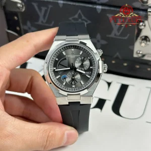 Vacheron Constantin Overseas Dual Time 47450/000W-9511 Grey Dial Rubber Strap Best Edition 42mm