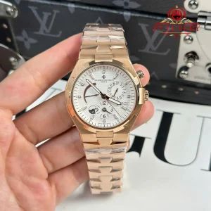 Vacheron Constantin Overseas Dual Time 47450/B01R-9404 Rose Gold White Dial Best Clone 42mm