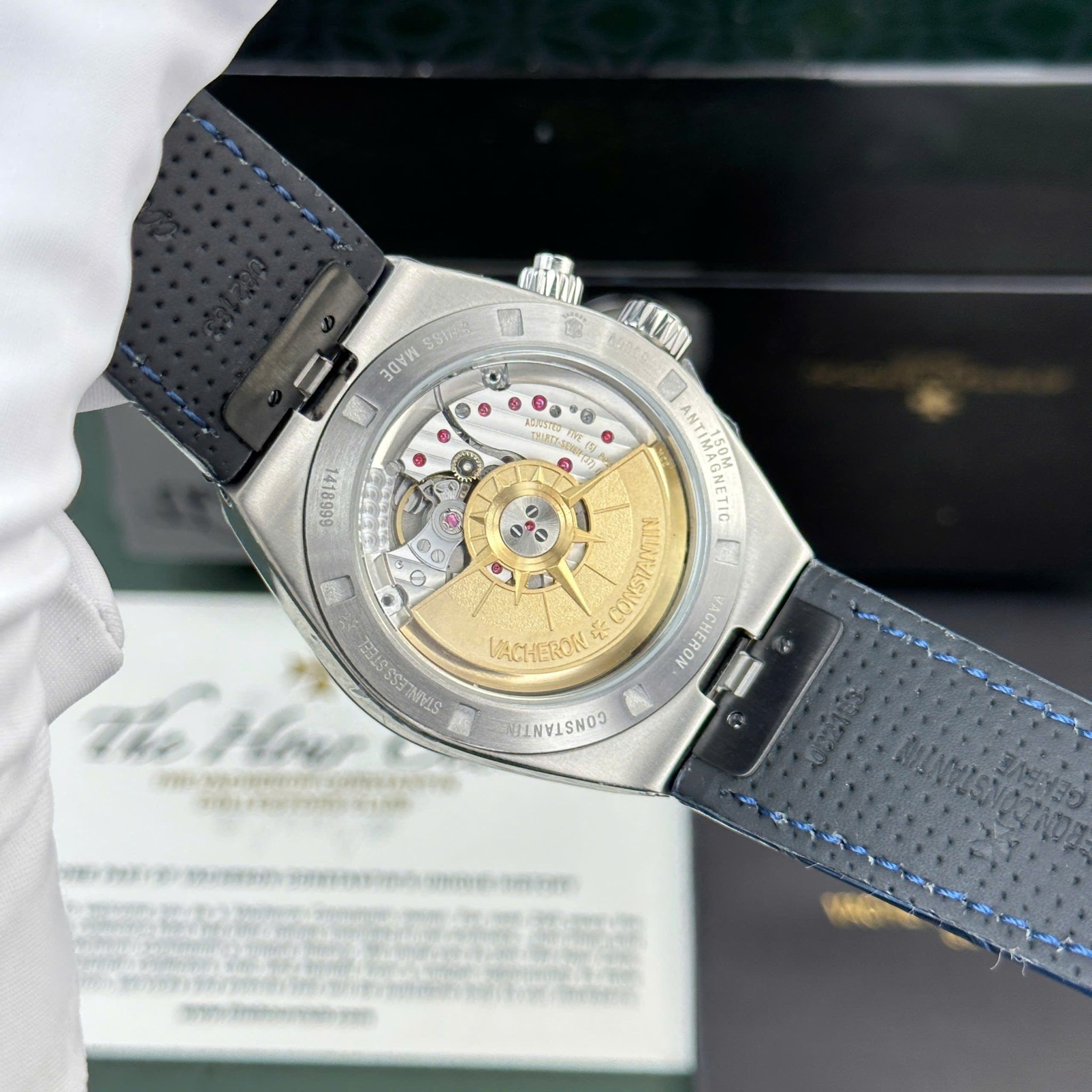 Vacheron Constantin Overseas Dual Time 7900V/110A-B334 Blue Dial Leather Strap Swiss Replica PZF 41mm - Image 8
