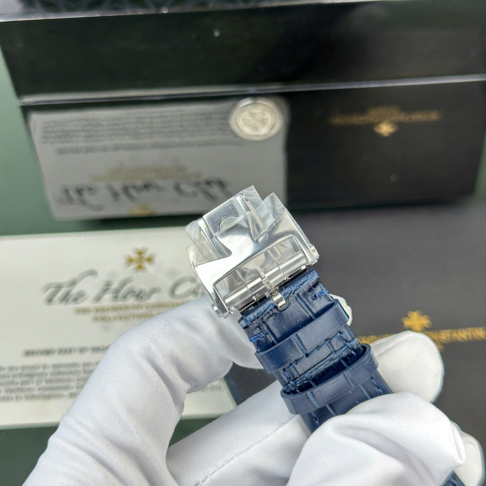 Vacheron Constantin Overseas Dual Time 7900V/110A-B334 Blue Dial Leather Strap Swiss Replica PZF 41mm - Image 9