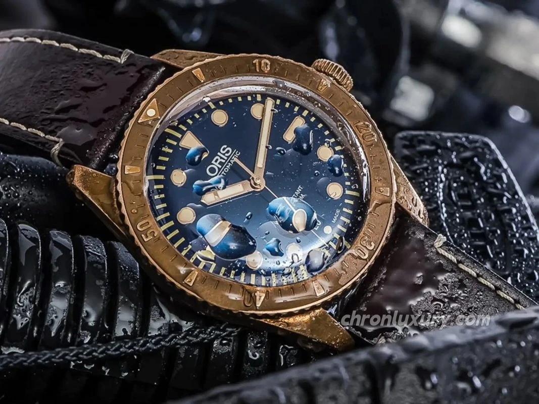 A replica watch with water inside