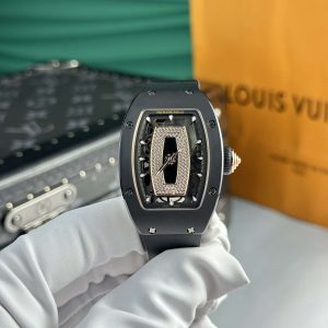 Đồng Hồ Richard Mille RM07-01 Ceramic Rose Gold Black Lip Replica Cao Nhất 45.32 x 32.3mm
