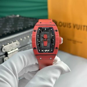 Đồng Hồ Richard Mille RM07-01 Vỏ Carbon TPT Đỏ Replica Cao Nhất 45.32 x 32.3mm