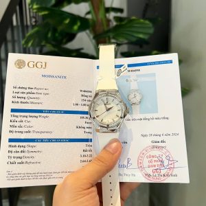 Đồng Hồ Hublot Classic Fusion Orlinski Titanium Alternative Pavé Mặt Trắng Độ Moissanite 40mm