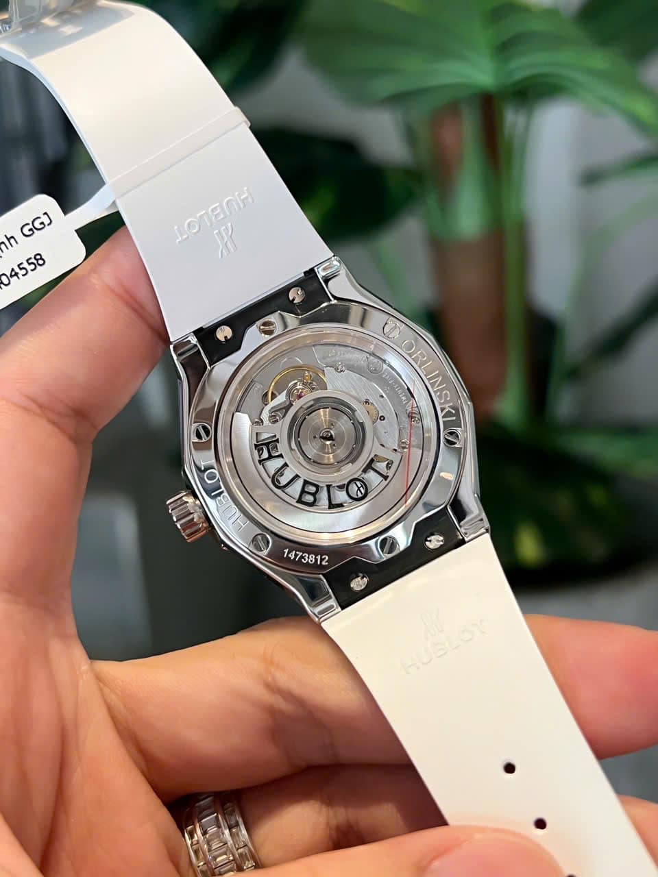Hublot Classic Fusion Orlinski Titanium White Alternative Pavé Custom Moissanite 40mm - Image 9