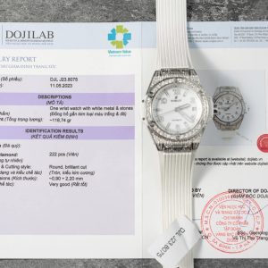 Đồng Hồ Hublot Big Bang One Click Steel White Pavé Màu Trắng Độ Kim Cương Thiên Nhiên 39mm