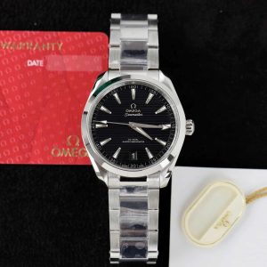 Đồng Hồ Omega Seamaster Aqua Terra Co-Axial Master Chronometer Mặt Số Đen Họa Tiết Kẻ Ngang Rep 1:1 VSF 41mm